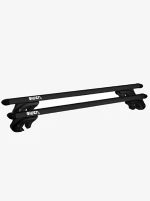Obrázek produktu pro Střešní nosič Owen 5.0 Universal 135 cm černý | Hliníkový střešní nosič pro otevřené zábradlí | Testováno | Uzamykatelný | Nosnost až 90 kg