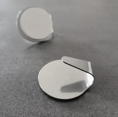 Produktbild von 2x Edelstahl Klebehaken Rund selbstklebend Wandhaken Bad Küche Handtuch Haken
