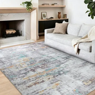 Immagine prodotto di Omgoods - Tappeto grande per soggiorno, 160 x 230 cm, lavabile in lavatrice