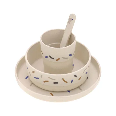 Image de Lässig BABIES Set de vaisselle PP/Cellulose Little Mateys bleu royal