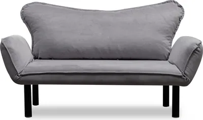 Image de Hanah Home, Chatto - Grey, Canapés-lits, Canapé-lit 2 places, Gris, coton, 150 x 75 x 70 x cm