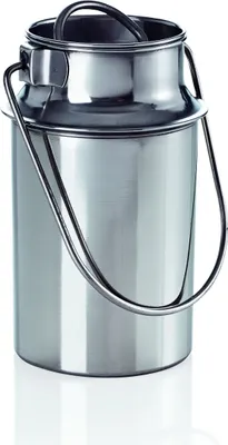 Produktbild von Milchkanne / Transporkanne, CNS, 1-6 Liter wählbar, mit Henkel : Transportkanne, 3,0 ltr., Chromnickelstahl Variante: Transportkanne, 3,0 ltr.