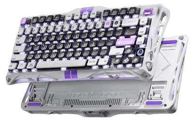 Produktbild von GravaStar Mercury V75 Mechanische Tastatur, Magnetic Switches, Gaming ANSI US, Mecha Gray