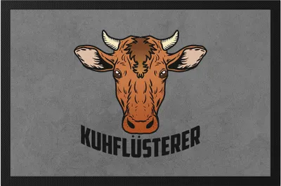 Produktbild von Kuhflüsterer Fußmatte Kuh-Fans Kuh-Liebhaber Milchkuh Landwirt Geschenkidee