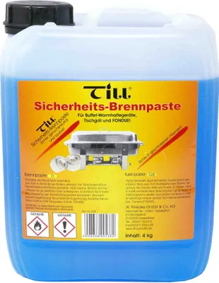 Produktbild von Till Sicherheits Brennpaste für Warmhaltegeräte 4 kg Kanister