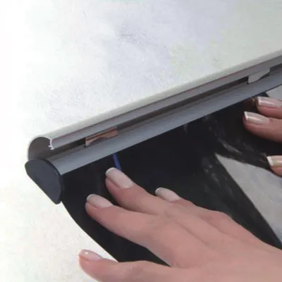 Produktbild von Posterschiene Aluminium 705mm breit silber 2 Stück