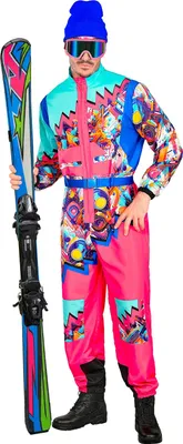 Produktbild von SKIANZUG PINK -HELLBLAU (Overall, Gürtel) Gr. S
