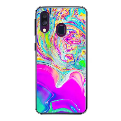 Produktbild von MuchoWow® Handyhülle Schutzhülle Hülle für Samsung Galaxy A40 Kunst - Farben - Psychedelisch Silikon Softcase Handy Hülle - Handy-Tasche