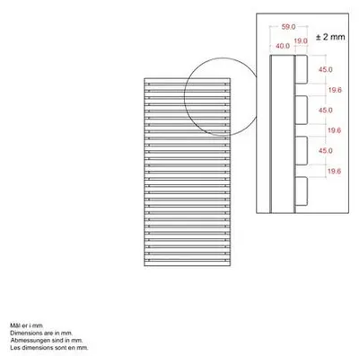 Produktbild von Zaun Teilelement PLUS Tokyo Thermo Wood 83 x 180 cm goldbraun