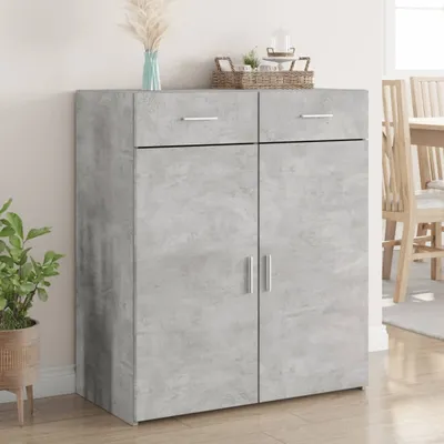 Produktbild von vidaXL Sideboard Betongrau 80x42,5x93 cm Holzwerkstoff