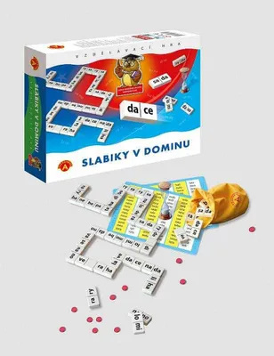 Produktbild von ALEXANDER Dětská vzdělávací hra Slabiky v dominu