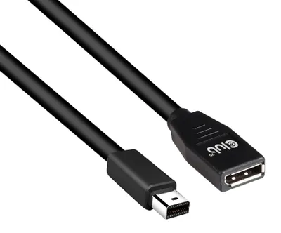 Image de Club3d CLUB3D Câble d'extension Mini DisplayPort vers DisplayPort1.4 8K60Hz DSC1.2 HBR3 HDR M/F 1m/3.28 ft