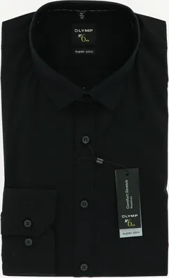 Produktbild von OLYMP No. 6 Six super slim Hemd 42 L Langarm Comfort Stretch schwarz