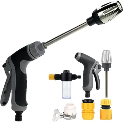 Produktbild von Drukreiniger 1 Stk, Autowaspistool Mit Hochdruckstrahl Ohne Strom Und Schuimfunktion Für Auto, Terrasse, Garten