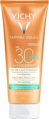 Productafbeelding van Vichy Capital Soleil, Zonnebrandgel, voor gezicht en lichaam, 200 ml, tube, bescherming, verfrissend, universele bescherming