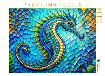 Produktbild von CALVENDO Puzzle Seepferdchen | 2000 Teile Lege-Größe 90x67cm Foto-Puzzle für glückliche Stunden