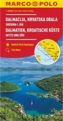 Zdjęcie produktu dla MARCO POLO Mapa HR Dalmacja, wybrzeże Chorwacji 1: 200 000