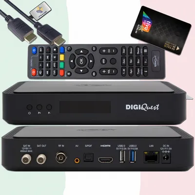 Obrázek produktu pro Digiquest RICD1251, Satelit, 4K Ultra HD, DVB-S2, DVB-T2, AVI, MP4, DIVX, MKV, MP3, JPG, BMP