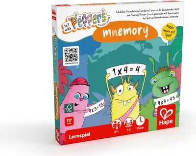 Produktbild von Hape Memory Spiel - Lernspielzeug für Kinder - Peppers Monsterwelt