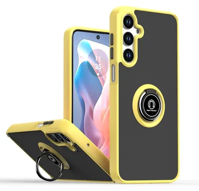 Produktbild von Für Samsung Galaxy A16 5G Shadow Design TPU + PC Schutz Hülle Tasche Case Schutzhülle Gelb