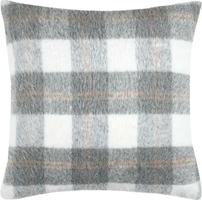 Produktbild von STOF | Sofakissen - Dekokissen - GRESY - 45x45 cm - Grau - Weiß - Weich und Elegant - Für Gemütlichkeit im Zuhause