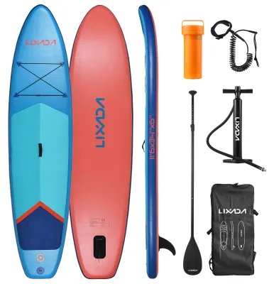 Obrázek produktu pro Nafukovací prkno na pádlování pro dospělé, tloušťka 15,2 cm, SUP prkno na pádlování, vodní sporty, surfovací set s nastavitelnou pumpou na pádlo, cestovní batoh