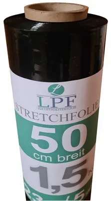 Productafbeelding van Stretchfolie 500mm, 23my, 1,5kg, Zwart