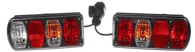 Produktbild von Leuchten für Anhängerkupplung mit Kabel und 13-poligem Stecker, geeignet für Fahrradträger, E-BIKE PREMIUM – Ersatzteil