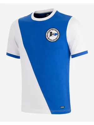 Image de Maillot rétro COPA, Arminia Bielefeld, saison 1971-72, bleu et blanc, taille S