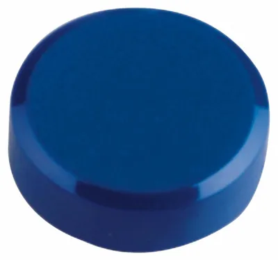 Image de Aimant MAULpro rond, 20 pièces, 0,6 kg, plastique, ferrite, incassable, érodé, laqué, Ø 2,9 x 1,1 cm, bleu