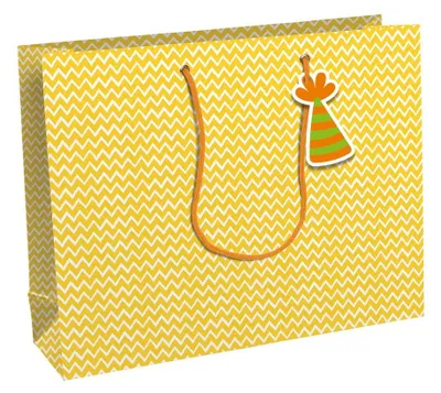 Produktbild von Clairefontaine 32499-6C, Geschenkverpackungstasche, Muster, 210 g/m², 373 mm, 118 mm, 275 mm