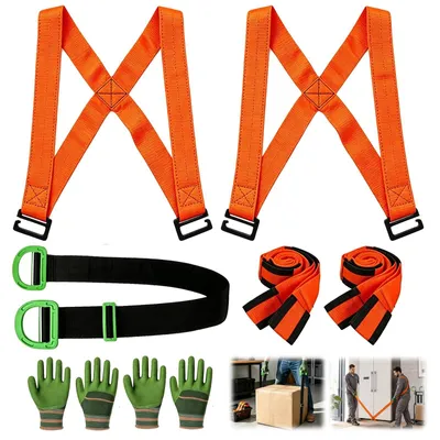 Image de Sangles de portage ergonomiques pour le transport de charges jusqu'à 380 kg