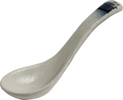 Produktbild von OGAWA [ BACH ]  Reislöffel / Suppenlöffel / Löffel Cremeweiß [13.6x4cm] Keramik