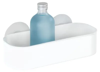 Produktbild von Wandregal Duschregal Ablage - Ohne Bohren - 27 x 9,5 x 12 cm - Weiß - Für Bad und Gäste-WC