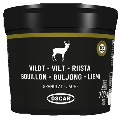 Produktbild von OSCAR Wildbouillon Pulver 700g – Aromatische Wildbrühe für Suppen & Saucen