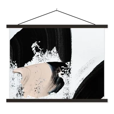 Produktbild von MuchoWow® Textilposter Malerei - Abstrakt - Design 150x113 cm mit schwarzem Rahmen - Wohnzimmer