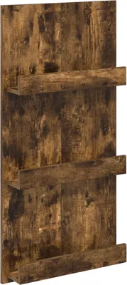 Zdjęcie produktu dla vidaXL Stojak na czasopisma z wędzonego dębu 51 x 11 x 102 cm Materiał drewnopochodny