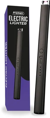Obrázok produktu pre Čierna elektrická zapaľovačka – USB dobíjateľná, odolná voči vetru, plazmová zapaľovačka