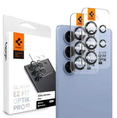 Image de Spigen Samsung Galaxy S25 Ultra Glas.tR EZ Fit Optik Pro HD Protection d'objectif, lot de 2