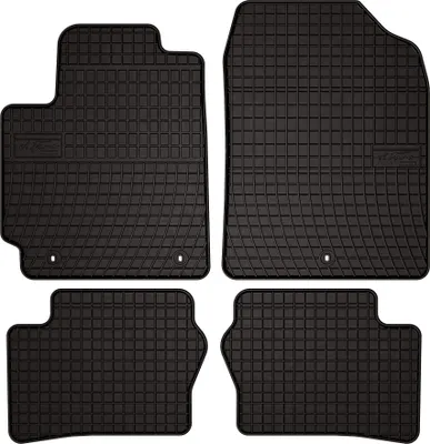 Image de Tapis de sol voiture en caoutchouc pour Kia Picanto III (2017-, hatchback) Noir, lot de 4 pièces, fixations