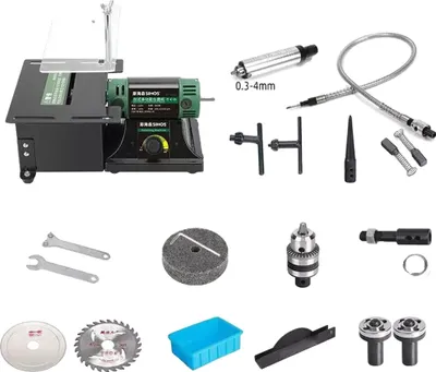 Obrázek produktu pro Stolní leštička, příkon 950 W, rychlost 800-12000 otáček za minutu, stolní leštička