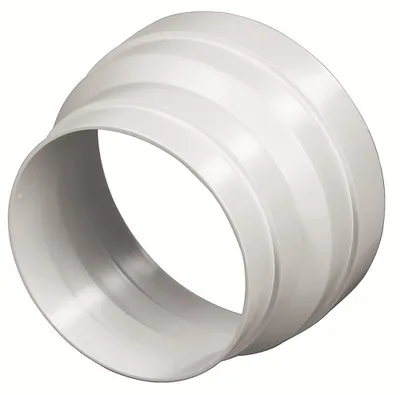 Verloopstück 125–100 mm für Dunstabzugshaube, Kunststoff