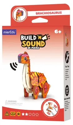 Image de mierEdu Jouet puzzle 3D Brachiosaurus avec effet sonore
