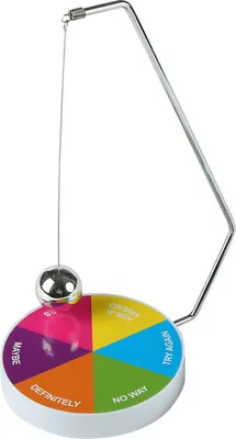 Produktbild von INF Kinetisches Schreibtischspielzeug "Entscheidungshilfe" Mehrfarbig