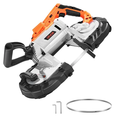 Obrázek produktu pro VEVOR 20V akumulátorová pila s hloubkou řezu 127 x 115 mm, bezdrátová, kompaktní a přenosná pila určená pro řezání kovů a dřeva