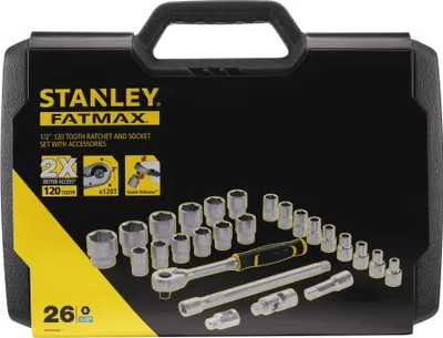 Zdjęcie produktu dla Stanley HTS Steckschluessel Set ½", 26-teilig