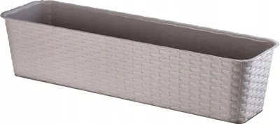 Produktbild von KADAX Balkon-Blumentopf 60 cm Rattan