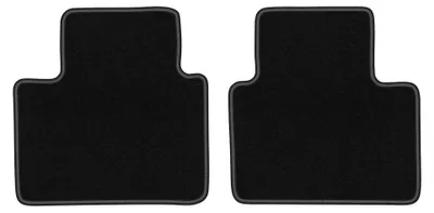 Imagen del producto de Alfombrillas traseras de moqueta para Audi A8 D2 1994-2002 (sedán) – 2 piezas, negras, a medida – Wielganizator LUX