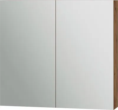 Immagine prodotto di Specchio contenitore bagno Vicco Lotta Rovere 79.7 x 73.2 cm con 2 porte, Model 58581