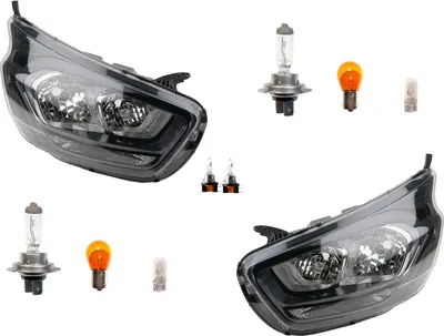 Immagine prodotto di Johns, set di fari destro sinistro adatto a Ford Transit Custom 18- + lampadina 2393735 2481755 JK2113W030BH JK2113W030BJ 2393743 2189834 JK21